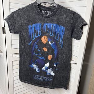 Ice Cube T Shirt Size Sm Graphic Acid Wash Rap Tee Hip Hop Streetwear Cyber Punk